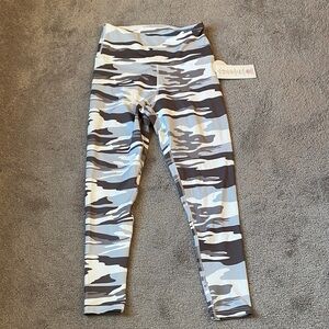 Indero Gray/White Camouflage Leggings SIZE M